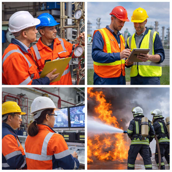 Работники охраны труда и промбезопасности в деле